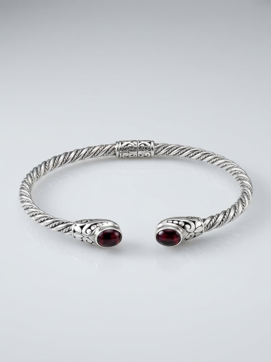 Aluna Silver Bangle