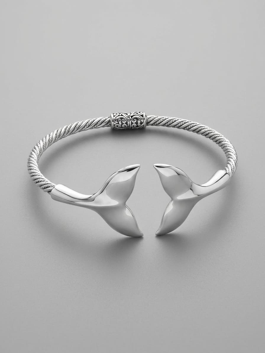 Varuna Silver Bangle
